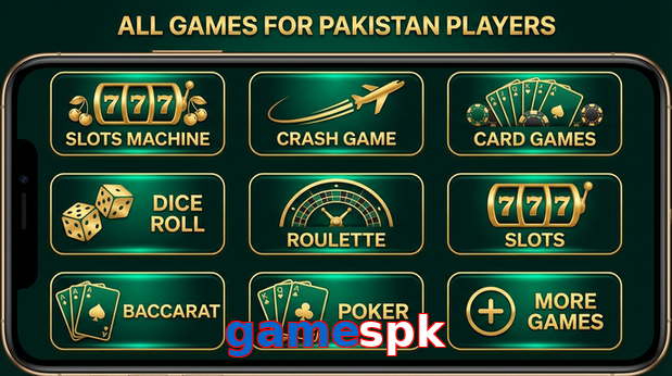 Main screen of Gamespk games page for PK players