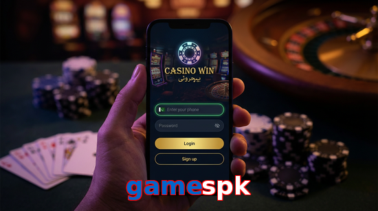 Main screen of Gamespk login page for PK players